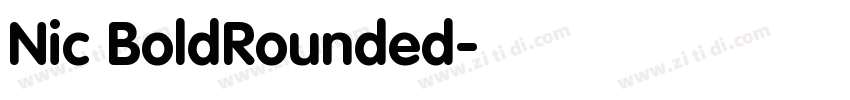 Nic BoldRounded字体转换